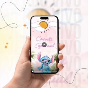 Convite em Vídeo Animado Stitch